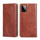 For Motorola Moto G Power 2023 Gloss Oil Solid Color Magnetic Leather Phone Case(Brown) - 1