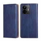 For Realme GT Neo 5 / GT3 / GT Neo 5 240W Gloss Oil Solid Color Magnetic Leather Phone Case(Blue) - 1