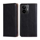 For Realme GT Neo 5 / GT3 / GT Neo 5 240W Gloss Oil Solid Color Magnetic Leather Phone Case(Black) - 1