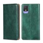 For TCL 403 Gloss Oil Solid Color Magnetic Leather Phone Case(Green) - 1