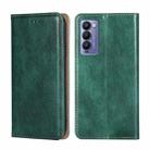 For Tecno Camon 18 / 18P Gloss Oil Solid Color Magnetic Leather Phone Case(Green) - 1