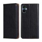 For TECNO Camon 19 Neo Gloss Oil Solid Color Magnetic Leather Phone Case(Black) - 1