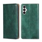 For Tecno Pova 3 Gloss Oil Solid Color Magnetic Leather Phone Case(Green) - 1