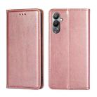 For Tecno Pova 4 Gloss Oil Solid Color Magnetic Leather Phone Case(Rose Gold) - 1