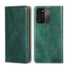 For Tecno Spark 8C Gloss Oil Solid Color Magnetic Leather Phone Case(Green) - 1