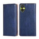 For Tecno Spark 9 Pro Gloss Oil Solid Color Magnetic Leather Phone Case(Blue) - 1