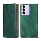 For vivo S16E Gloss Oil Solid Color Magnetic Leather Phone Case(Green) - 1