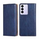 For vivo S16E Gloss Oil Solid Color Magnetic Leather Phone Case(Blue) - 1