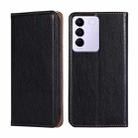 For vivo S16E Gloss Oil Solid Color Magnetic Leather Phone Case(Black) - 1