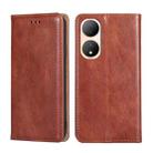 For vivo Y100 5G Gloss Oil Solid Color Magnetic Leather Phone Case(Brown) - 1