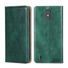 For ZTE Blade A32 Gloss Oil Solid Color Magnetic Leather Phone Case(Green) - 1