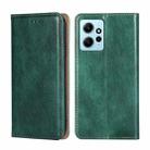 For Xiaomi Redmi Note 12 4G Global Gloss Oil Solid Color Magnetic Leather Phone Case(Green) - 1