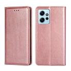 For Xiaomi Redmi Note 12 4G Global Gloss Oil Solid Color Magnetic Leather Phone Case(Rose Gold) - 1