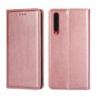 For Rakuten Big Gloss Oil Solid Color Magnetic Leather Phone Case(Rose Gold) - 1