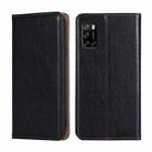 For Rakuten Big S Gloss Oil Solid Color Magnetic Leather Phone Case(Black) - 1