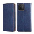 For Honor X5 4G Gloss Oil Solid Color Magnetic Leather Phone Case(Blue) - 1