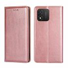 For Honor X5 4G Gloss Oil Solid Color Magnetic Leather Phone Case(Rose Gold) - 1