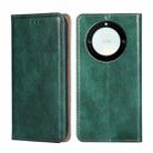 For Honor X40 Gloss Oil Solid Color Magnetic Leather Phone Case(Green) - 1