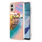 For Motorola Moto G53 Electroplating IMD TPU Phone Case(Dream Butterfly) - 1