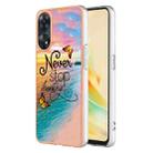 For OPPO Reno8 T 4G Electroplating IMD TPU Phone Case(Dream Butterfly) - 1