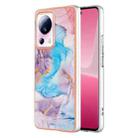 For Xiaomi 13 Lite 5G Electroplating IMD TPU Phone Case(Blue Marble) - 1