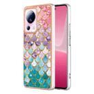 For Xiaomi 13 Lite 5G Electroplating IMD TPU Phone Case(Colorful Scales) - 1