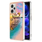 For Xiaomi Redmi Note 12 Pro+ 5G Global Electroplating IMD TPU Phone Case(Dream Butterfly) - 1