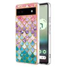 For Google Pixel 6a Electroplating IMD TPU Phone Case(Colorful Scales) - 1
