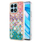 For Honor X8a Electroplating IMD TPU Phone Case(Colorful Scales) - 1