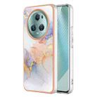 For Honor X9a/Magic5 Lite Electroplating IMD TPU Phone Case(White Marble) - 1