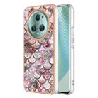 For Honor X9a/Magic5 Lite Electroplating IMD TPU Phone Case(Pink Scales) - 1