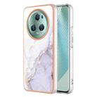 For Honor X9a/Magic5 Lite Electroplating Marble Dual-side IMD Phone Case(White 006) - 1