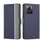 For Infinix Note 12 VIP Twill Texture Side Buckle Leather Phone Case(Blue) - 1