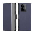 For Realme GT Neo 5 / GT3 / GT Neo 5 240W Twill Texture Side Buckle Leather Phone Case(Blue) - 1