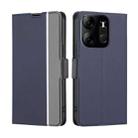 For Tecno Spark GO 2023 Twill Texture Side Buckle Leather Phone Case(Blue) - 1