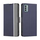 For Nokia G22 Twill Texture Side Buckle Leather Phone Case(Blue) - 1