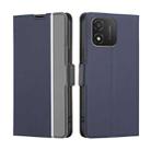 For Honor X5 4G Twill Texture Side Buckle Leather Phone Case(Blue) - 1