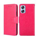 For Blackview A52 Crystal Texture Leather Phone Case(Rose Red) - 1