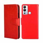 For Infinix Hot 12i Crystal Texture Leather Phone Case(Red) - 1