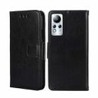 For Infinix Note 11 Crystal Texture Leather Phone Case(Black) - 1