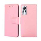 For Infinix Note 11 Crystal Texture Leather Phone Case(Pink) - 1