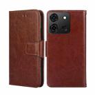 For Infinix Smart 7 Crystal Texture Leather Phone Case(Brown) - 1