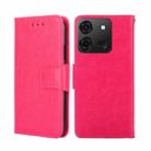 For Infinix Smart 7 Crystal Texture Leather Phone Case(Rose Red) - 1