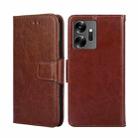 For Infinix Zero 20 Crystal Texture Leather Phone Case(Brown) - 1
