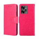 For Infinix Zero 20 Crystal Texture Leather Phone Case(Rose Red) - 1
