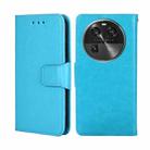 For OPPO Find X6 5G Crystal Texture Leather Phone Case(Sky Blue) - 1