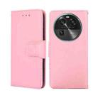 For OPPO Find X6 5G Crystal Texture Leather Phone Case(Pink) - 1