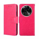 For OPPO Find X6 Pro 5G Crystal Texture Leather Phone Case(Rose Red) - 1