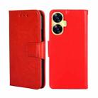 For Realme C55 4G Crystal Texture Leather Phone Case(Red) - 1