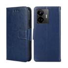 For Realme GT Neo 5 / GT3 / GT Neo 5 240W Crystal Texture Leather Phone Case(Royal Blue) - 1